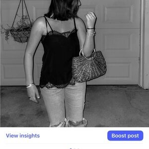 Storia Black Lace Cami Top